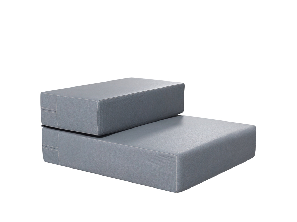 Escalera Plegable De 2 Peldaños, Gris, 45x39x20cm