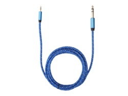 Cable De Audio Estéreo Macho De 3,5 Mm A Estéreo Macho De 6,35 Mm Para Amplificador, Altavoz Y Guitarra Eléctrica (2 M)