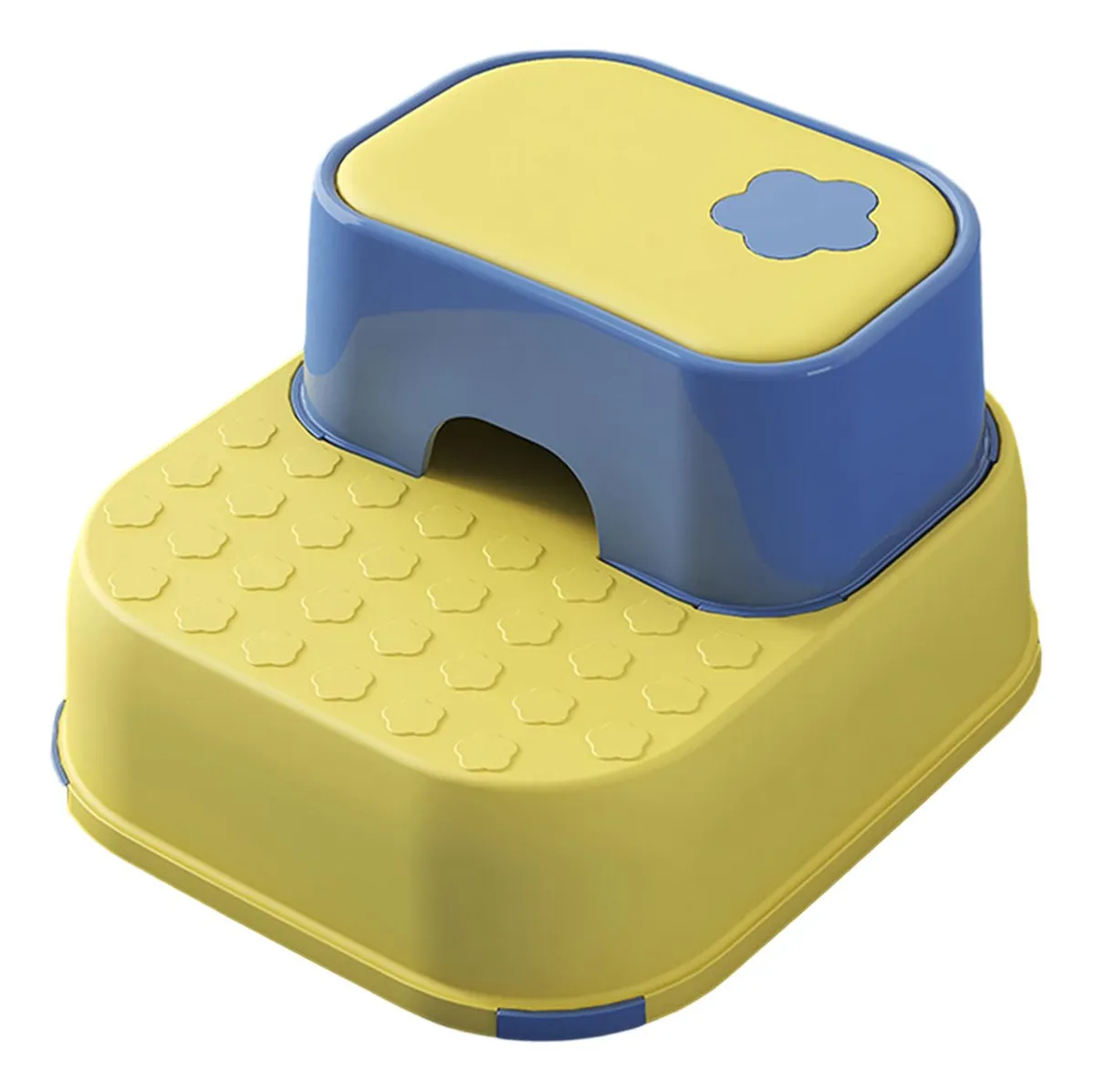 Taburete doble portátil para niños de Onevayotoy azul