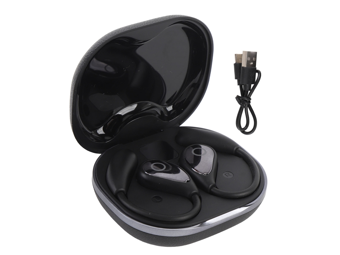 Fones De Ouvido Bluetooth De Tradução 144 Idiomas 70 Sotaques Controle Táctil App Preto