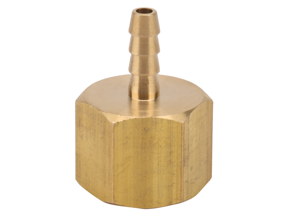 Conector De Manguera De Latón Con Espiga Acoplador (1/8" Id Manguera * 1/4" Npt Hembra)