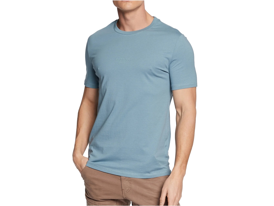 Camiseta GUESS JEANS Algodón Orgánico Hombre (S Azul)