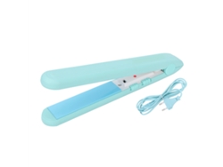 Prancha De Cabelo Elétrica Cerâmica Mini Prancha De Cabelo Ferramenta De Estilo Plugue Eu (verde)