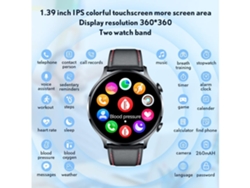 Reloj inteligente Bluetooth Call 1 39 pulgadas Monitoreo de salud 114 modos deportivos Compatible con Android iOS Plata Chennnls