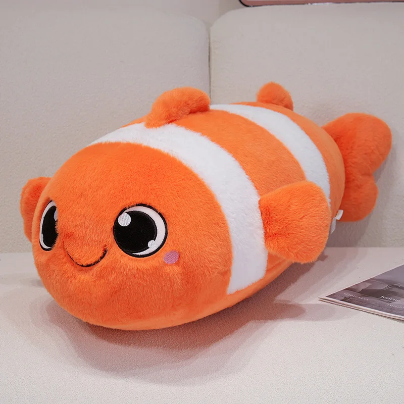 (laranja, 40 Cm) Brinquedo De Pelúcia Realista E Fofo De Peixe-palhaço De Desenho Animado