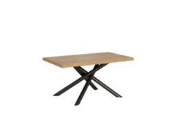 Mesa Extensible 90x140/190 cm Vindral Roble Pelado Patas Antracita Itamoby