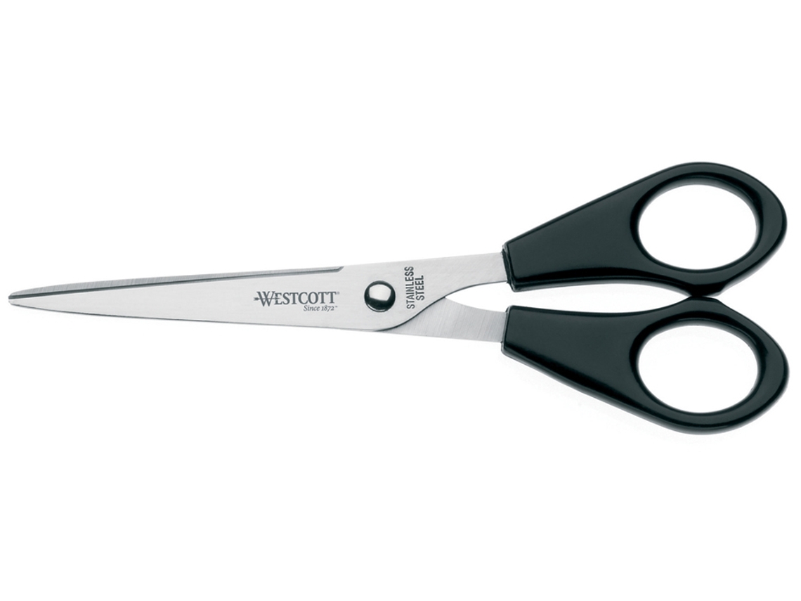 Tijeras de Oficina WESTCOTT Longitud: 155 Mm Negra para Diestros