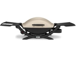 Parrilla de barbacoa WEBER Q2000 Titanium (Negro - Aluminio - 66 x 130 x 59 cm)