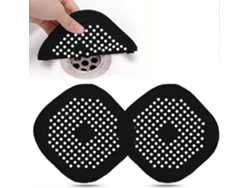 2 Protectores De Desagüe De Silicona Con Ventosas, Filtros Para Pelo Y Residuos, Para Baño, Bañera Y Fregadero De Cocina