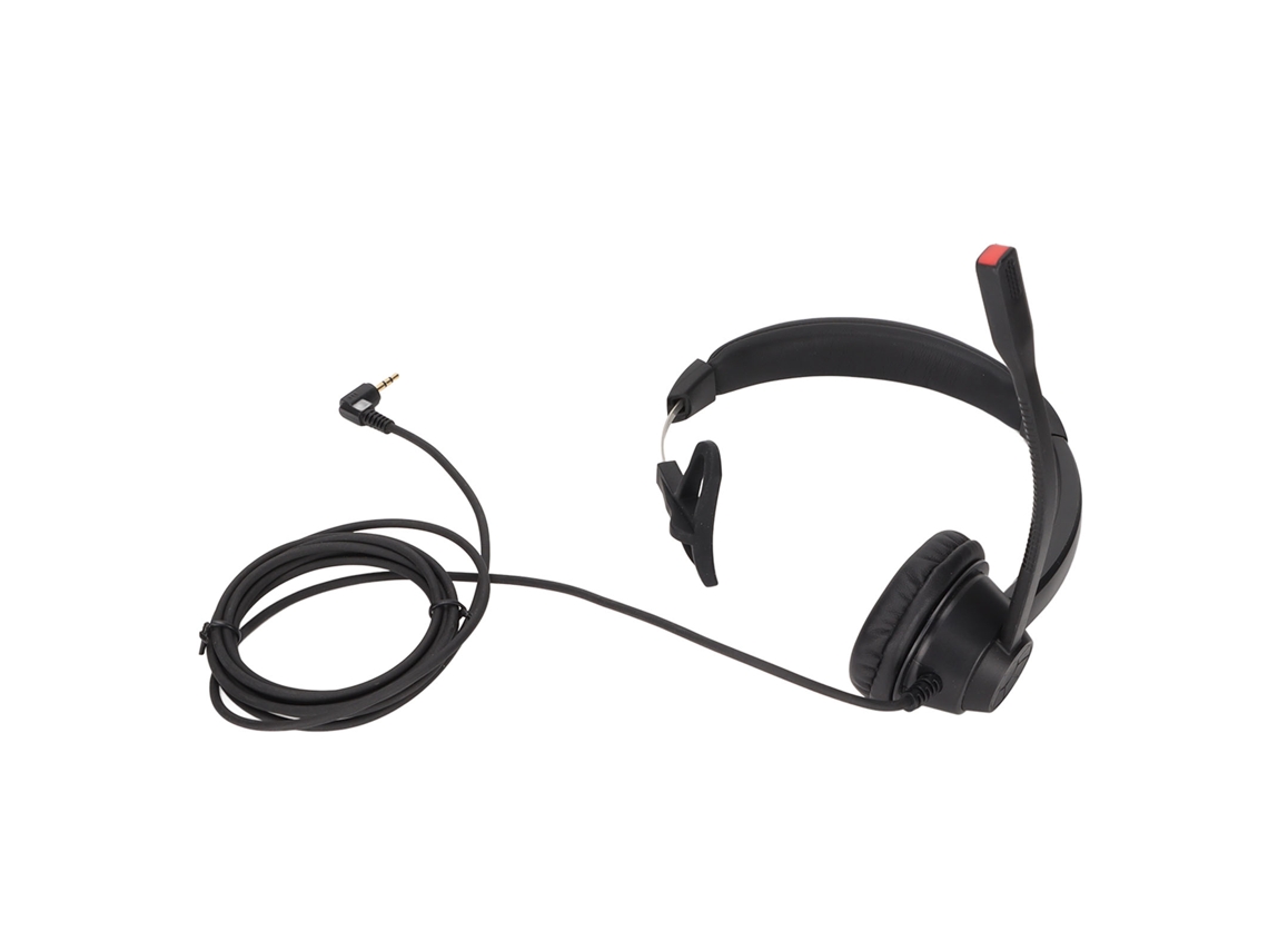 Fone De Ouvido Para Telefone 2.5mm Com Microfone Redução De Ruído Unilateral Para Atendimento Ao Cliente Escritório