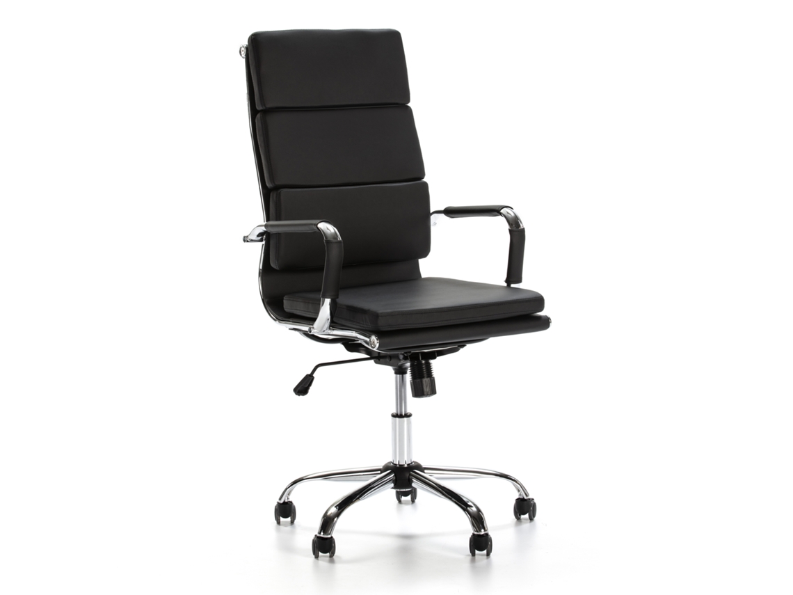 Sillón de Oficina Morgan reclinable Negro Piel sintética Altura Ajustable VS VENTA-STOCK 54 x 71 x 110