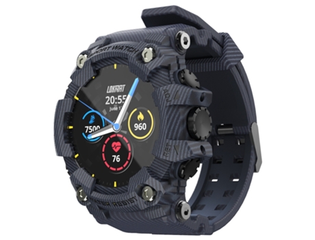 Smartwatch Lokmat ATTACK con pantalla LCD TFT de 1,28 pulgadas, monitor de sueño compatible/monitor de frecuencia cardíaca/monitor de frecuencia ca...