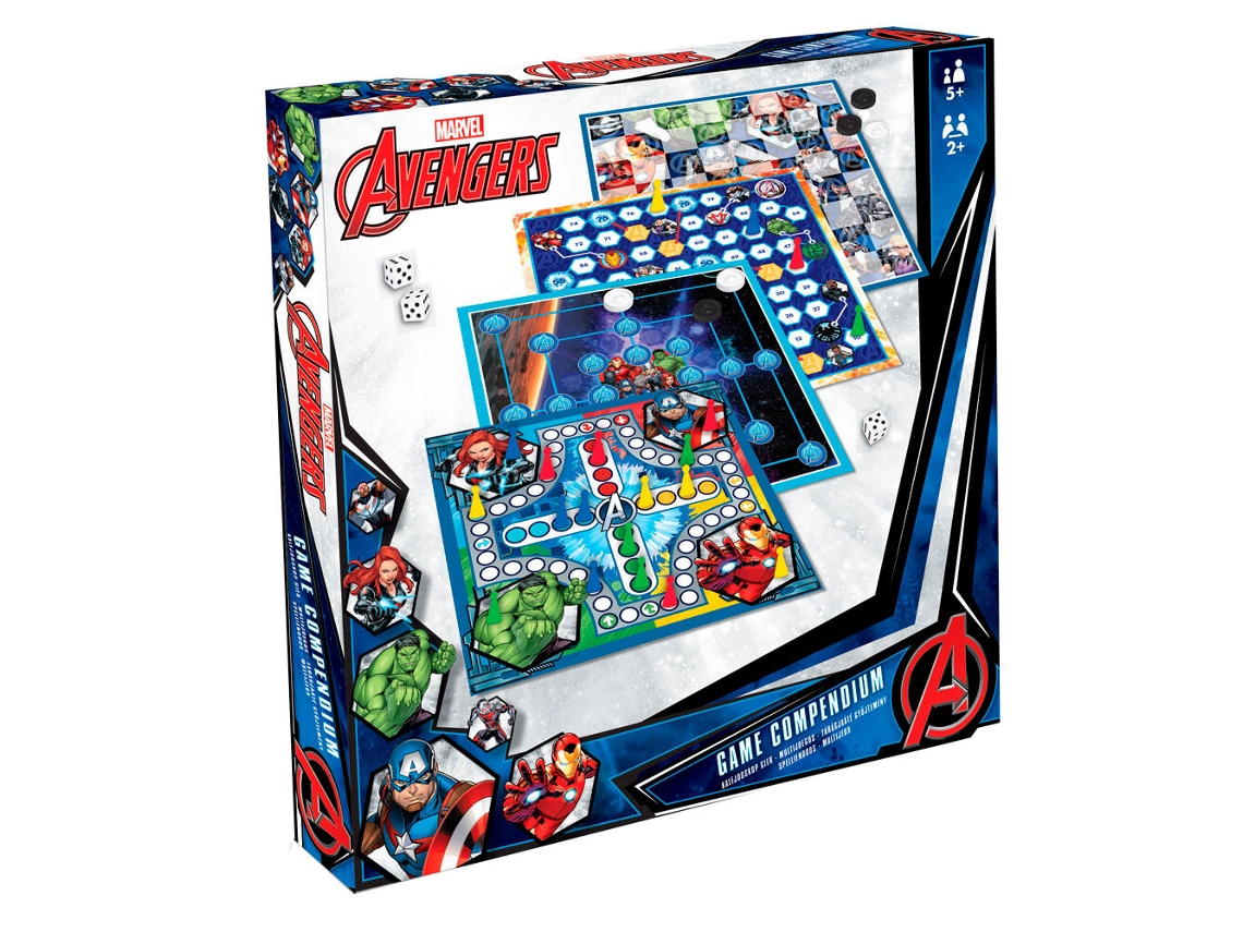Juego de 4 juegos de mesa de Marvel Avengers B.active