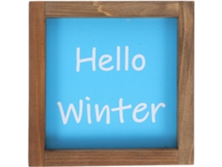 Decoración De Invierno De Madera Para El Hogar, La Oficina, Centro De Mesa De Comedor.