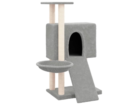 Rascador Para Gatos VIDAXL Con Postes De Sisal Gris Claro 96 cm
