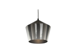 Lampara Techo Metal Cromado Plateado 35x35x32cm