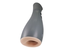Masturbador automático para hombre con 7 modos de vibración. Juguete de silicona para adultos. Color gris.