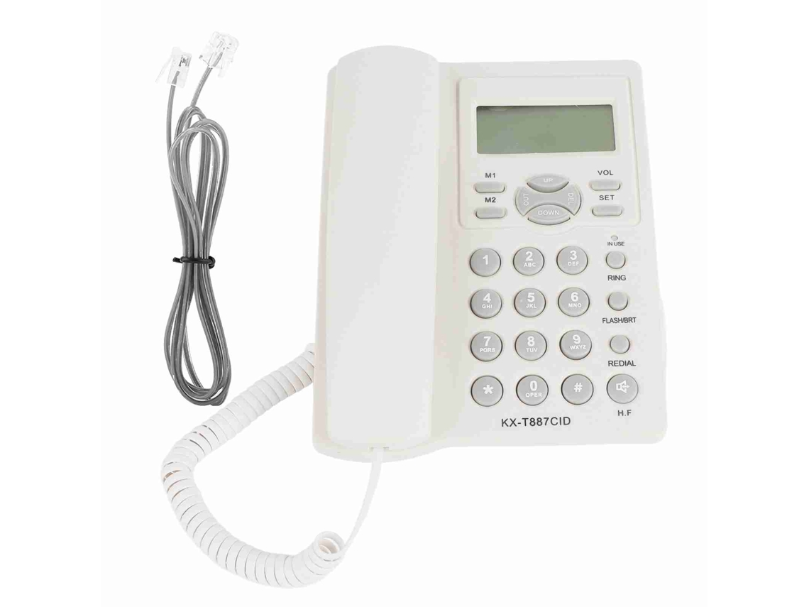Teléfono con cable con marcación rápida, uso en grupo y altavoz