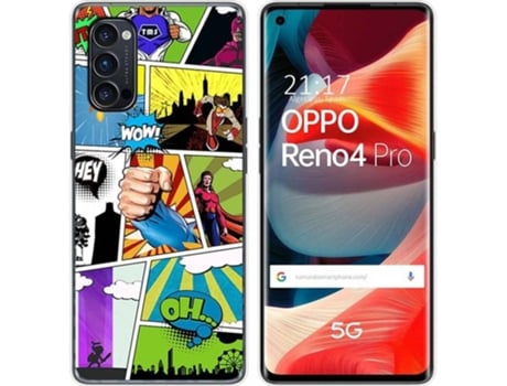Carcasa Oppo Reno 4 Pro 5G TUMUNDOSMARTPHONE Comic Multicolor