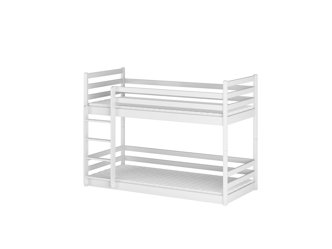 Litera FURNLUX Classic Mini (Blanco, Madera Maciza - 98X208X136 Cm / 90X200 Cm)