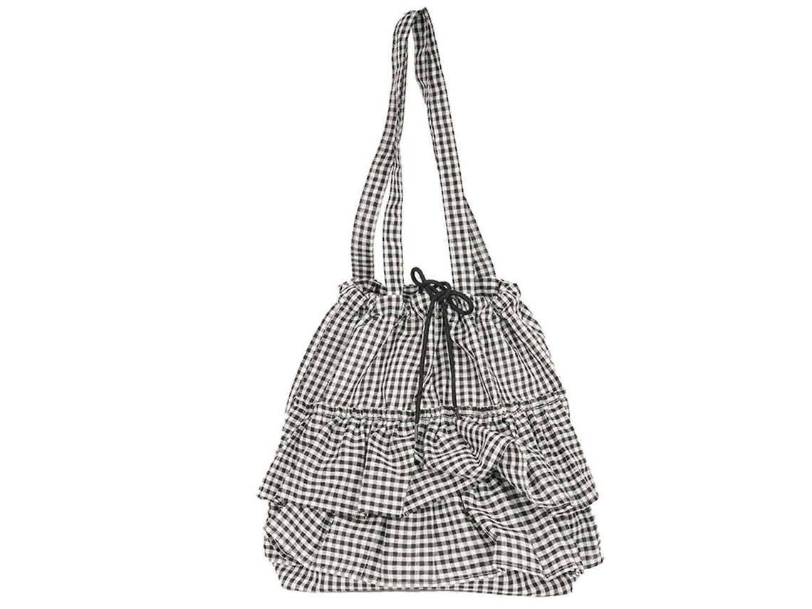 Bolso de viaje para mujer Hengrongshen con diseño a cuadros coreanos y capacidad para las axilas