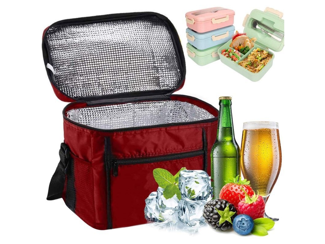 2026altiro-bolsa Isotérmica Para El Almuerzo, 10 Litros, Bolsa Térmica Para El Almuerzo/trabajo/escuela/playa/picnic, Roja