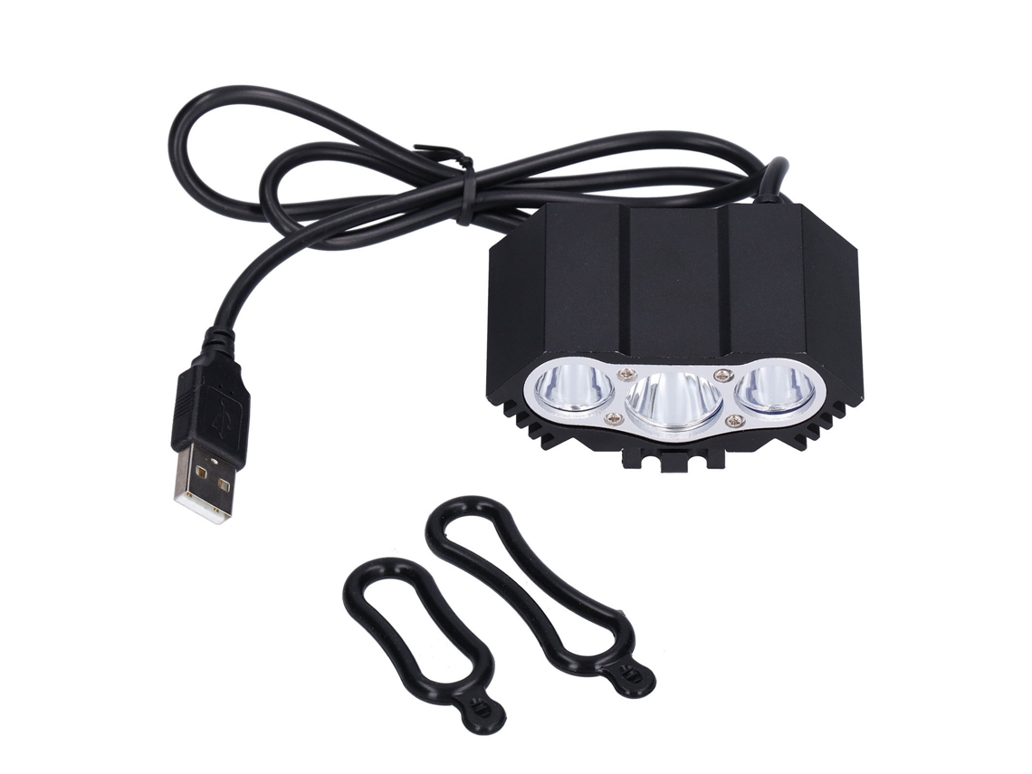 2026-luz Delantera Para Bicicleta 3led De Alta Luminosidad, Faro Usb Para Ciclismo Nocturno Y Bicicleta De Montaña