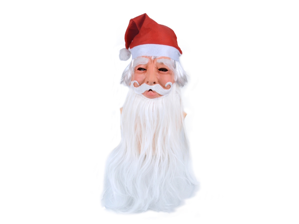 Casco De Papá Noel De Látex Suave Para Adultos, Ideal Para Navidad, Halloween, Fiestas, Cosplay, Decoración Y Como Regalo.