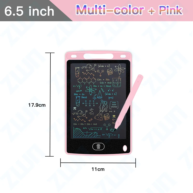 Tableta Gráfica Lcd De 6,5 Pulgadas (rosa), Herramienta De Dibujo Artístico, Juguete Para Niños