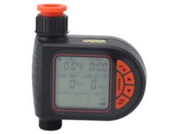 Temporizador de riego automático con rosca hembra G3/4 a G1/2, pantalla LCD, controlador de riego programable a prueba de agua con sensor de lluvia.