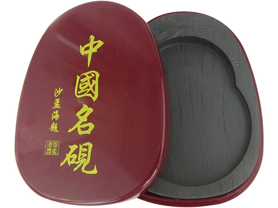 Tintero De Caligrafía Tradicional China Con Tapa, Fácil De Transportar Y Lavable.