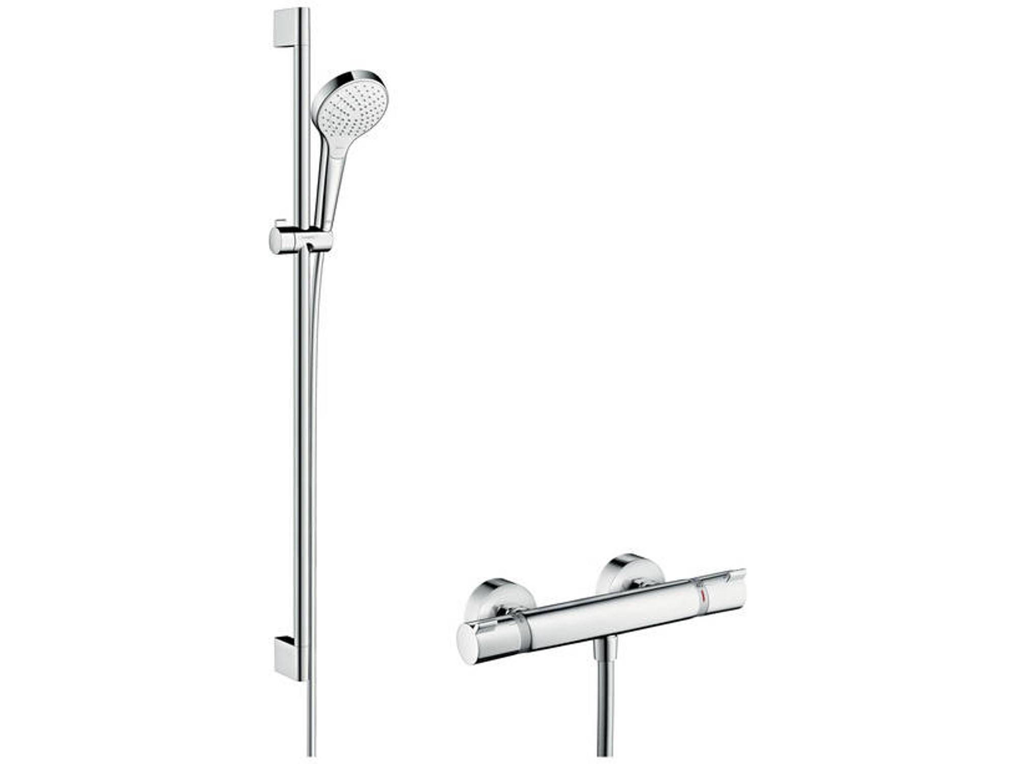 Sistema de ducha HANSGROHE Croma Select S Cromo y blanco