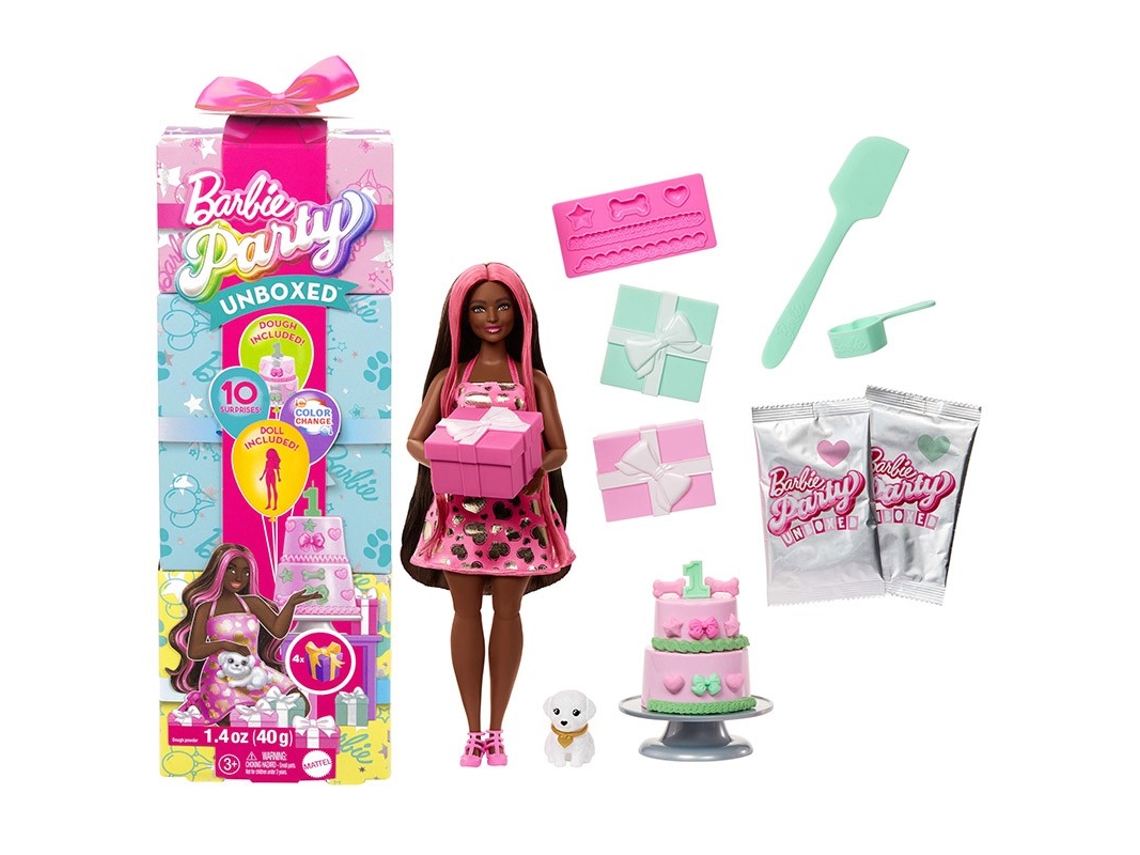 Barbie Party Reveal, muñeca morada con sorpresas