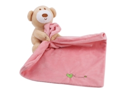 Manta De Seguridad Oso Suave Para Bebé Niños Juguete Cojín Plush Soother Regalo Recién Nacido Rosa