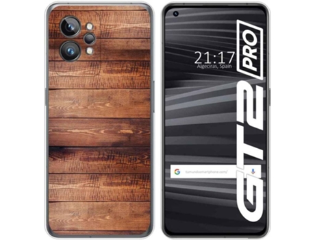 Carcasa para Realme GT 2 Pro 5G TUMUNDOSMARTPHONE Dibujos Madera 02 Multicolor