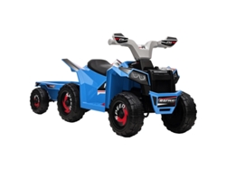 Quad Recargable, 2,5 Km/h, Tiempo De Remolque 50 Min, Apto Para Niños De 1,5 A 3 Años, Color Azul.