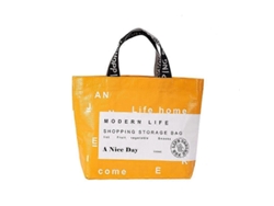 Bolsa de la compra pequeña, amarilla, plegable, ecológica, portátil, de gran capacidad e impermeable. GOKOCO