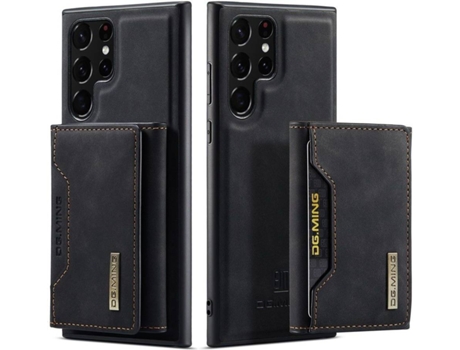 Funda y Protector de Pantalla Samsung Galaxy S22 Ultra HFS-HOUSE con Tarjetero Negro