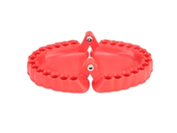 Organizador de tornillos para dentaduras postizas, 28 orificios, rojo, sin puntas.