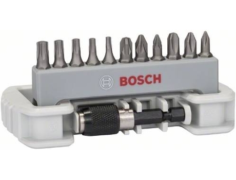 Conjunto de Puntas BOSCH de Atornillar - 11 Un - con Portabrocas - Ph-Pz-T