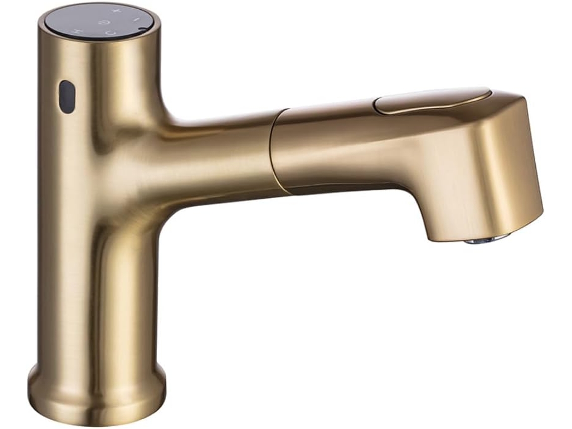 Grifo De Lavabo De Baño Moderno De Latón De Lujo Con Sensor Y Mezclador Termostático.