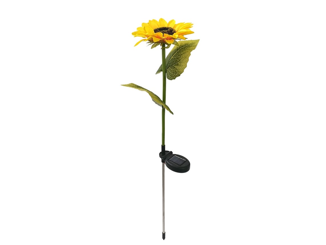 Bj-luz Girasol Solar LED Simulación Innovadora Decoración Exterior Jardín Paisaje Camino Multiusos