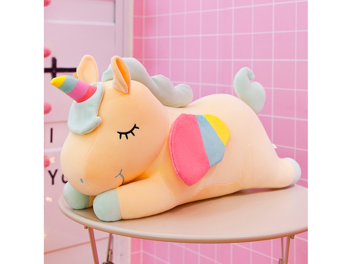 Muñeco De Unicornio, Almohada De Peluche Suave, Lindos Juguetes De Peluche, Regalos Para Niños (Amarillo/40 Cm) GERTIZ