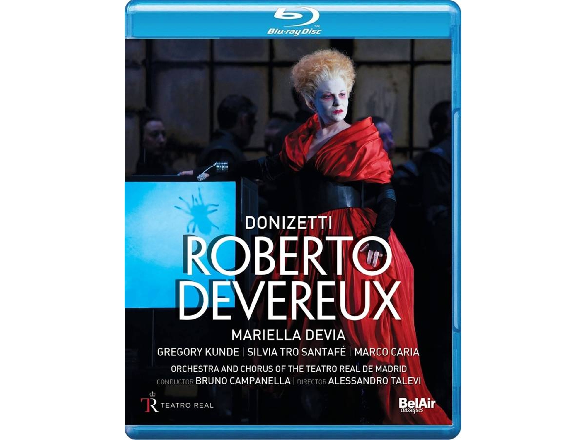 Blu-ray Video Devia/Kunde/Tro Santafe/Campanella/Teatro Real/+ - Roberto Devereux (1 CDs)