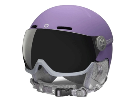 Casco BRIKO Capacete Blenda Visor Roxo M