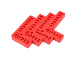 Regla angular de 90 grados de plástico, tipo L, herramienta auxiliar de carpintería, 3 pulgadas