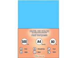 80Gr A4 Turquoise Paper 500 Hojas