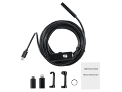 Endoscopio Con Cámara 1920p Ip68, 5 M, Semirrígido, Con Luz Led, Compatible Con Ios Y Android.