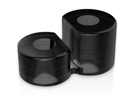 Estimulador POWERING Super Fexible Resistente Doble Pr12 Negro