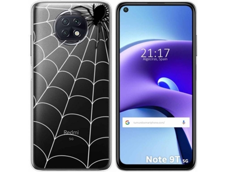 Carcasa Xiaomi Redmi Note 9T 5G TUMUNDOSMARTPHONE Araña Multicolor